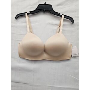 Auden Womens Push Up Wirefree Bra Beige 36C Padded Wireless 023 12 9633 NWT